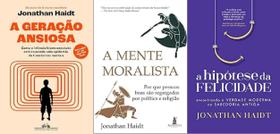 Kit 3 Livros Jonathan Haidt A Geração Ansiosa + A Mente