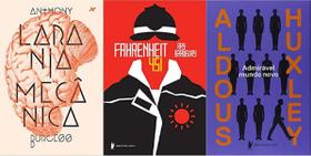 KIT 3 LIVROS LARANJA MECANICA + Fahrenheit 451 + Admirável mundo