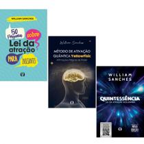 Kit 3 livros - lei da atração: 50 perguntas para iniciantes + método de ativação quântica yellowfisic + quintessência