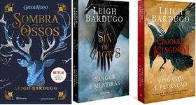KIT 3 LIVROS Leigh Bardugo Sombra e Ossos + Six of crows Sangue e mentiras + Crooked Kingdom Vingança e Redenção