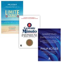 Kit 3 Livros, Limite zero + Marketing empreendedor + O gerente-minuto, Joe Vitale, Philip Kotler, Spencer Johnson Kit 3 Livros, Limite zero + Marketing empreendedor + O gerente-minuto, Joe Vitale, Philip Kotler, Spencer Johnson