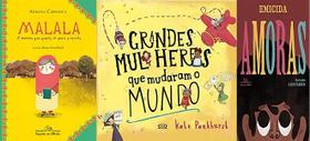 KIT 3 LIVROS MALALA + Grandes Mulheres que Mudaram o Mundo + Amoras