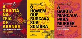 KIT 3 LIVROS MILLENNIUM Stieg Larsson A garota na teia de aranha + O homem que buscava sua sombra + A garota marcada par