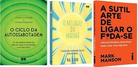 KIT 3 LIVROS O Ciclo da Autossabotagem + O milagre da manhã + A SUTIL