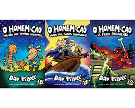 Kit 3 Livros - O Homem-Cão Volumes 10 ao 12 - Dav Pilkey