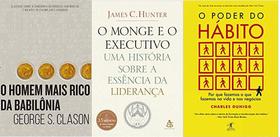 KIT 3 LIVROS O homem mais rico da Babilônia + O monge e o executivo + O poder do hábito