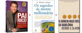 Kit 3 livros O homem mais rico da Babilônia + Os segredos da mente milionária + Pai rico, pai pobre