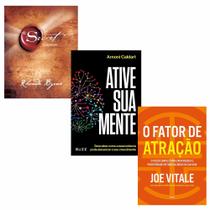 Kit 3 Livros, O Segredo + O Fator de Atração + Ative Sua Mente, Rhonda Byrne, Joe Vitale, Arnoni Caldart Kit 3 Livros, O Segredo + O Fator de Atração + Ative Sua Mente, Rhonda Byrne, Joe Vitale, Arnoni Caldart