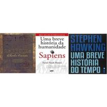 Kit 3 Livros Origem Das Especies + Sapiens Uma Breve Kit 3 Livros Origem Das Especies + Sapiens Uma Breve
