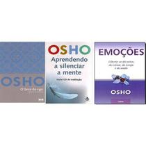 Kit 3 Livros Osho Ego Emoçoes Aprender Silenciar A Mente Kit 3 Livros Osho Ego Emoçoes Aprender Silenciar A Mente
