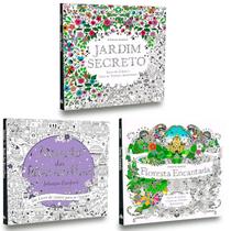 Kit 3 Livros para Colorir -Jd.Secreto+Mundomaravilhas+Floresta Kit 3 Livros para Colorir -Jd.Secreto+Mundomaravilhas+Floresta