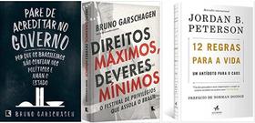 KIT 3 LIVROS PARE DE ACREDITAR NO GOVERNO + Direitos máximos, deveres mínimos + 12 Regras Para a Vida. Um Antídoto Para - RECORD