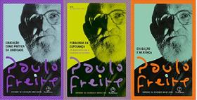 Kit 3 livros paulo freire educação mudança + esperança + pratica liberdade - Paz & Terra