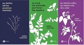 KIT 3 LIVROS Pedro Salomão Eu tenho sérios poemas mentais + Eu mesmo sofro, eu mesmo me dou colo + Se você me entende - Outro Planeta