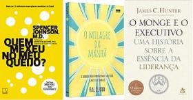 kit 3 livros Quem mexeu no meu queijo + O milagre da manhã + O monge e o executivo - BestSeller kit 3 livros Quem mexeu no meu queijo + O milagre da manhã + O monge e o executivo - BestSeller