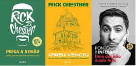 KIT 3 LIVROS RICK CHESTER Pega a visão + A favela venceu + Ponto de inflexão