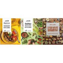 KIT 3 LIVROS RITA LOBO SO PARA UM + Cozinha a quatro mãos + O Que Tem na Geladeira