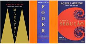 Kit 3 Livros Robert Greene Maestria Sedução 48 Leis Do Poder