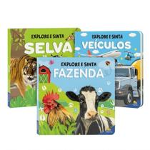 Kit 3 Livros Sensoriais Cartonados Toque e Sinta Bebês e Crianças Coleção Explore e Sinta Todolivro Kit 3 Livros Sensoriais Cartonados Toque e Sinta Bebês e Crianças Coleção Explore e Sinta Todolivro