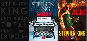 kit 3 livros stephen king Escuridão Total Sem Estrelas + Misery + Joyland