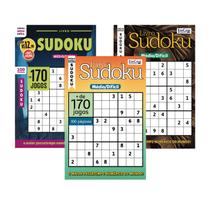 Kit 3 Livros Sudoku ed.07 - 300 págs. - Médio/Difícil Kit 3 Livros Sudoku ed.07 - 300 págs. - Médio/Difícil