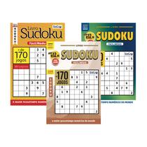 Kit 3 Livros Sudoku - Nível Fácil/ Médio - Edição 6 - O Maior Passatempo Numérico do Mundo Sortido Kit 3 Livros Sudoku - Nível Fácil/ Médio - Edição 6 - O Maior Passatempo Numérico do Mundo Sortido