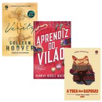 Kit 3 Livros, Verity + Aprendiz do Vilão + A Toca das Raposas, Nora Sakavic, Hannah Nicole Maehrer, Colleen Hoover
