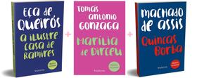 Kit 3 Livros Vestibular - A Ilustre Casa De Ramires + Marília De Dirceu + Quincas Borba