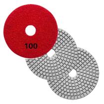 Kit 3 Lixa Cerâmica Diamantada Para Polimento Grão 100 100Mm Kit 3 Lixa Cerâmica Diamantada Para Polimento Grão 100 100Mm