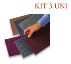 Kit 3 lixa manta abrasiva extra fina 9x11 Kit 3 lixa manta abrasiva extra fina 9x11