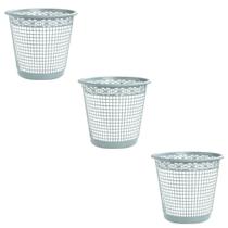 Kit 3 Lixeiras 10L Telada Redonda cores diversas Arqplast