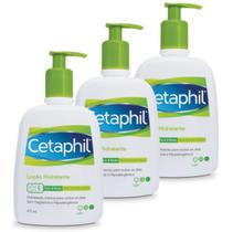 Kit 3 Loção Hidratante Cetaphil 473ml Pump Corporal e Facial
