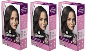 Kit 3 Loção Restauradora Progressiva Palmindaya Feminina Para Cabelos Brancos 160ml.