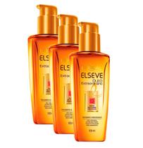 Kit 3 Loreal Elseve Óleo Extraordinário Brilho Nutrição