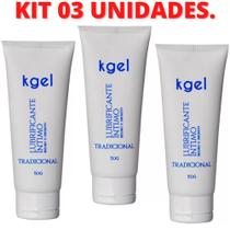 Kit 3 Lubrificante Íntimo Tradicional 50G Kgel Kit 3 Lubrificante Íntimo Tradicional 50G Kgel