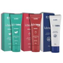 Kit 3 Lubrificantes Íntimo Base D'água Lubrisex 60g - A Sós