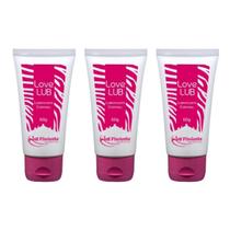 Kit 3 Lubrificantes Íntimo Gel Love Lub Massagem Corporal