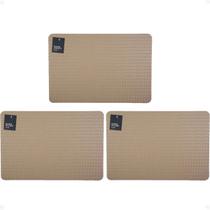 Kit 3 Lugar Americano Premium Trama 45X30 cm Nude Paramount Kit 3 Lugar Americano Premium Trama 45X30 cm Nude Paramount