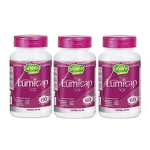 Kit 3 Lumicap Antiqueda Cabelos Luminus - Unilife 60 Caps