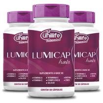 Kit 3 Lumicap Hair Unilife 60 cápsulas