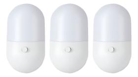 Kit 3 Luminária Abajur Infantil Bivolt Luz Quente Fria Led Kit 3 Luminária Abajur Infantil Bivolt Luz Quente Fria Led