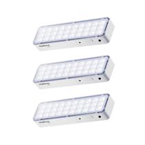 Kit 3 Luminária De Emergência 30 LEDS LEA31 Intelbras Kit 3 Luminária De Emergência 30 LEDS LEA31 Intelbras