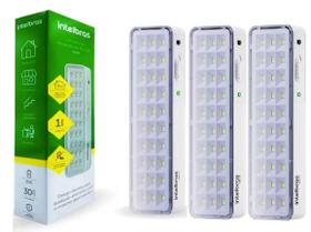 KIT 3 Luminária de emergência autônoma LEA 31