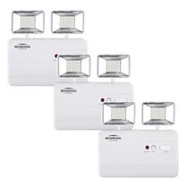 Kit 3 Luminária Emergência Led Bloco Autônomo 5w 1200lm Blumenau