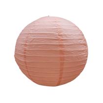 Kit 3 Luminária Japonesa Decoração Oriental Pendente Teto Festa Casamento Restaurante Papel 30 cm Salmão