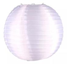 Kit 3 Luminária Japonesa Decoração Oriental Pendente Teto Festa Casamento Restaurante Tecido 30 cm Branca