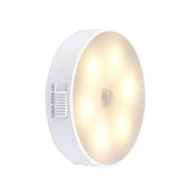 Kit 3 Luminária Lâmpada Led Sensor Presença Recarregável USB