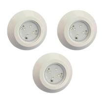 Kit 3 Luminária Led Para Piscinas RGB ABS 9w Até 12m2