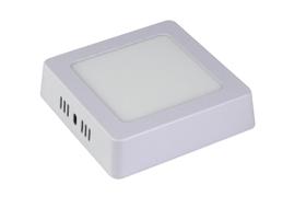 Kit 3 luminária painel led 12w lux quadrado sobrepor