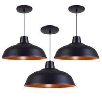 Kit 3 Luminaria Pendente De Teto Retro Vintage Luxo 110v/220v